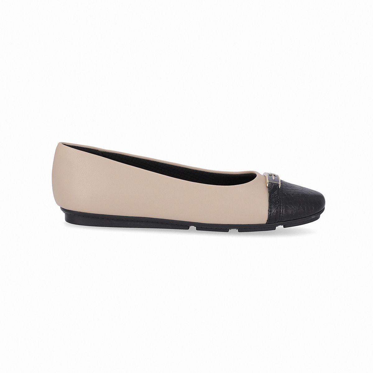 PICCADILLY - Ballerina Mujer Negro/Taupe Michele Piccadilly