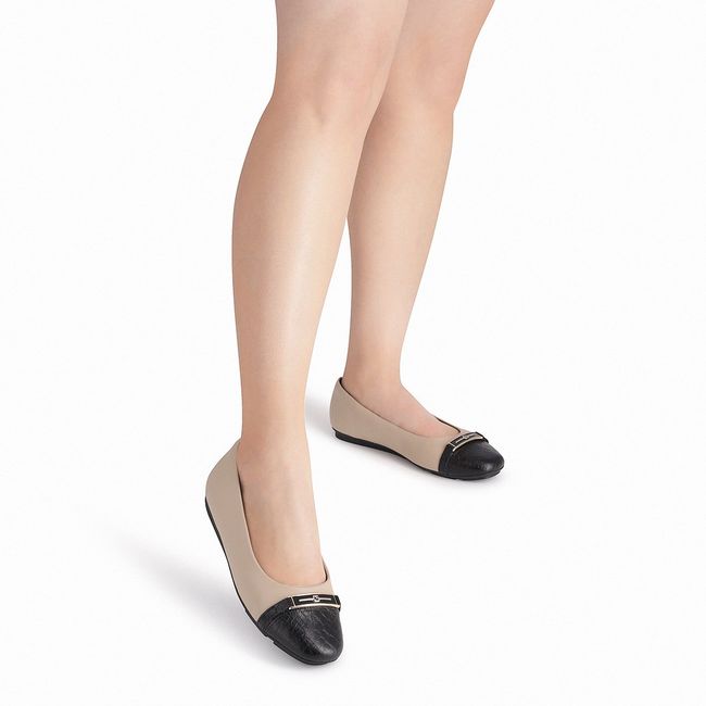 PICCADILLY - Ballerina Mujer Negro/Taupe Michele Piccadilly