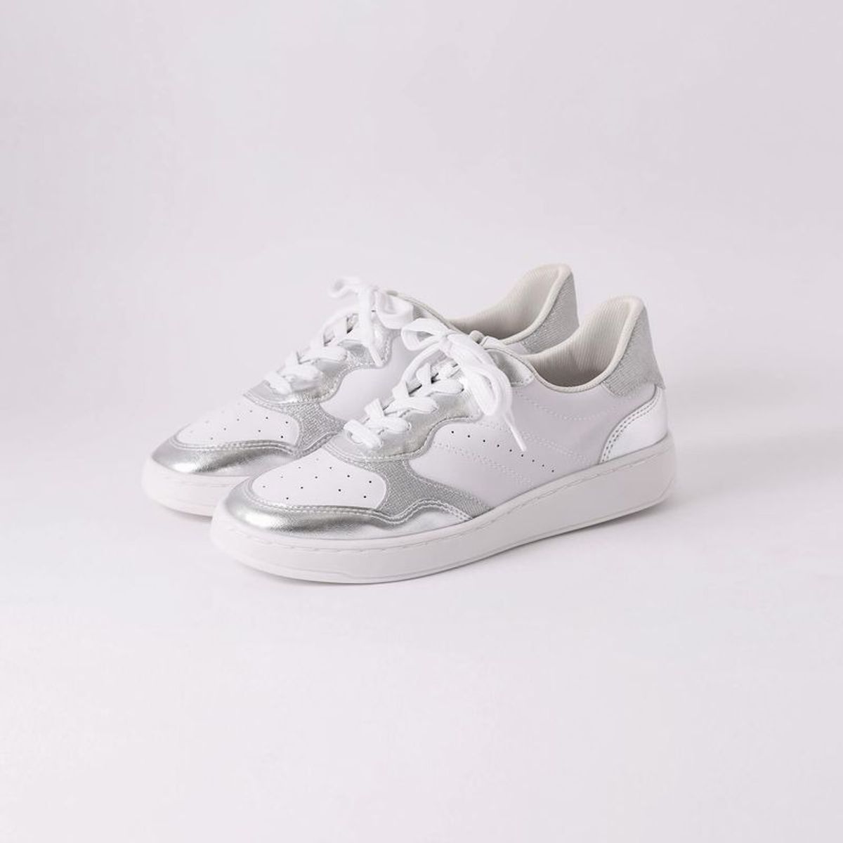 PICCADILLY - Zapatilla Urbana Mujer Blanco/Plata Beta Piccadilly