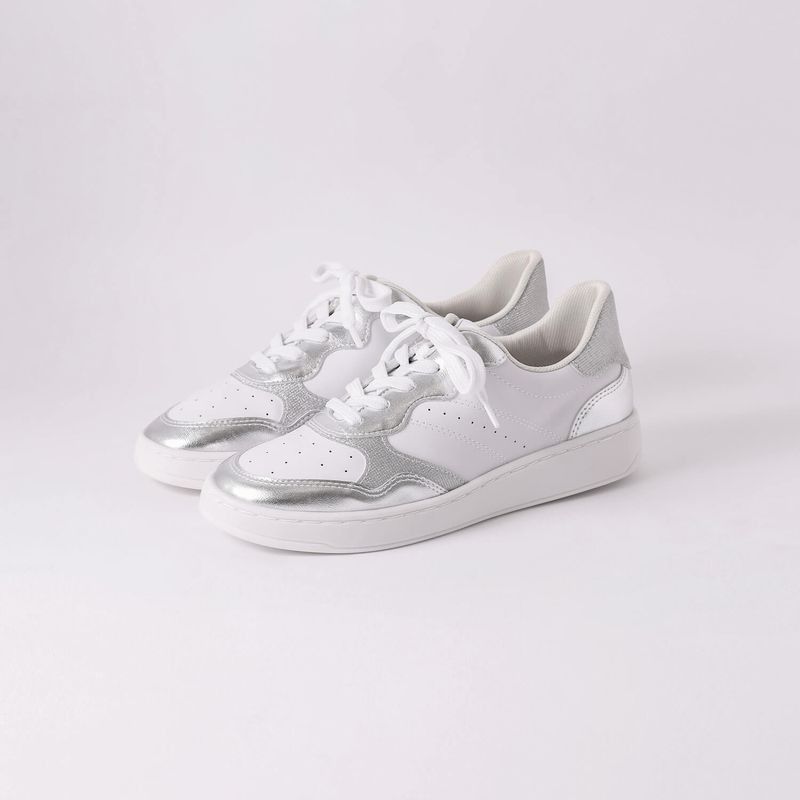 PICCADILLY - Zapatilla Mujer Blanco/Plata Beta Piccadilly