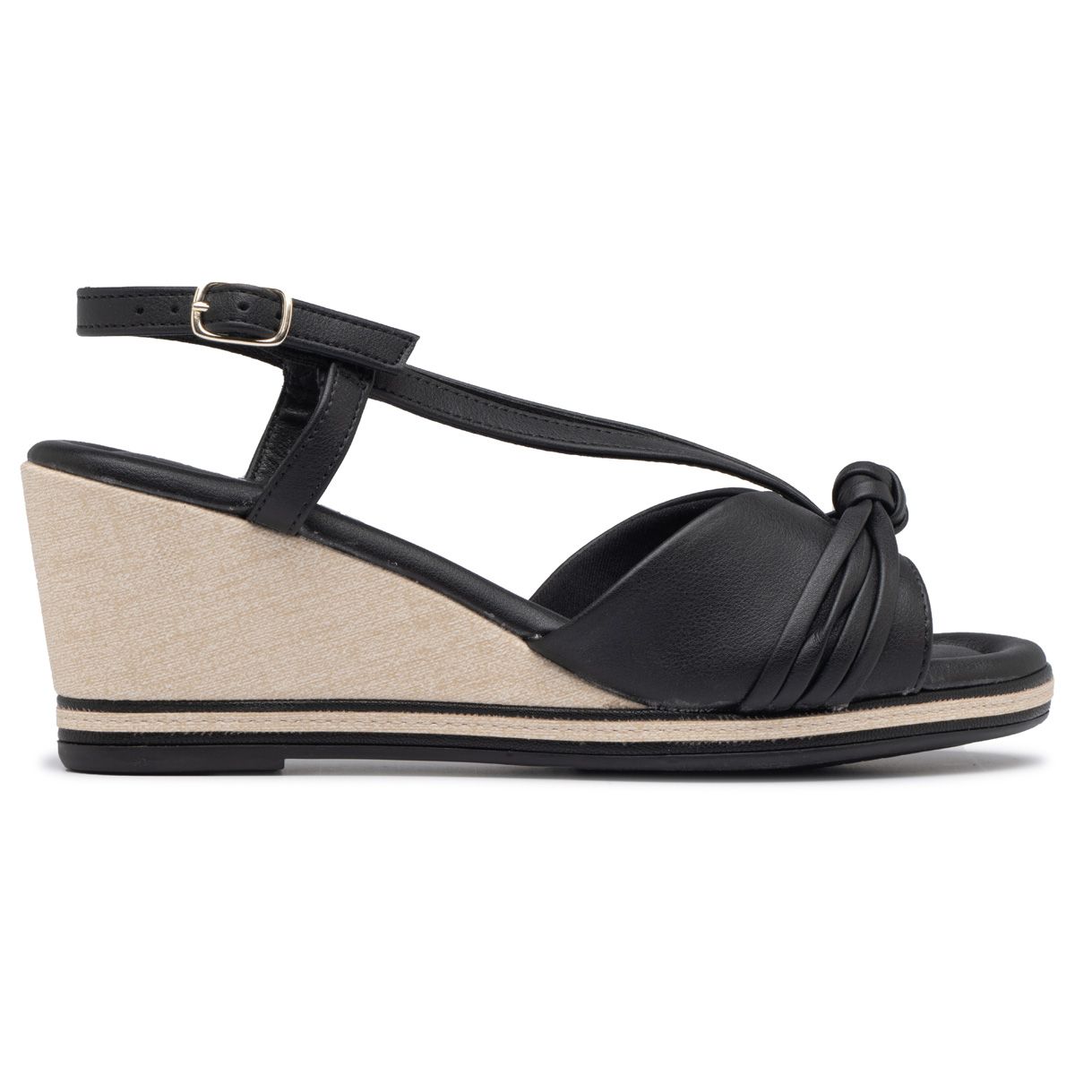 PICCADILLY - Sandalia Mujer Anabela Alice Negro 758 Piccadilly