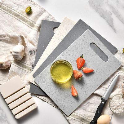 Imagen 2 del producto Set De 4 Tablas De Cortar De Plástico Diseño Efecto Marmol