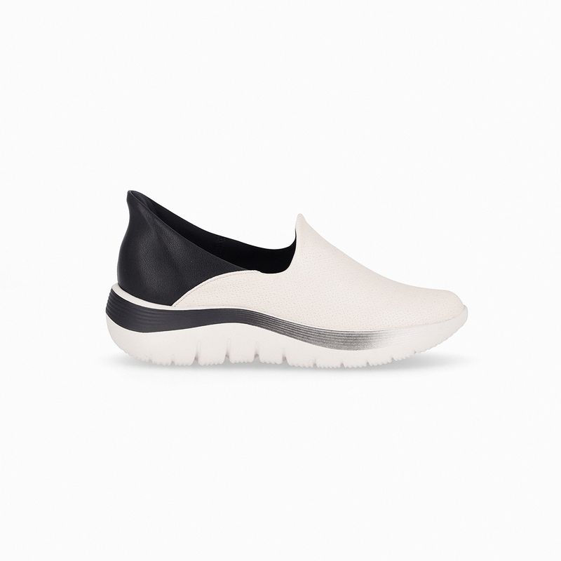 PICCADILLY - Zapatilla Mujer Fit Slip Negro/Hueso Piccadilly
