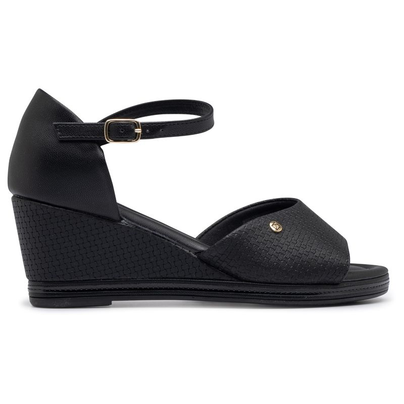 PICCADILLY - Sandalia Mujer Anabela Alice Negro 736 Piccadilly