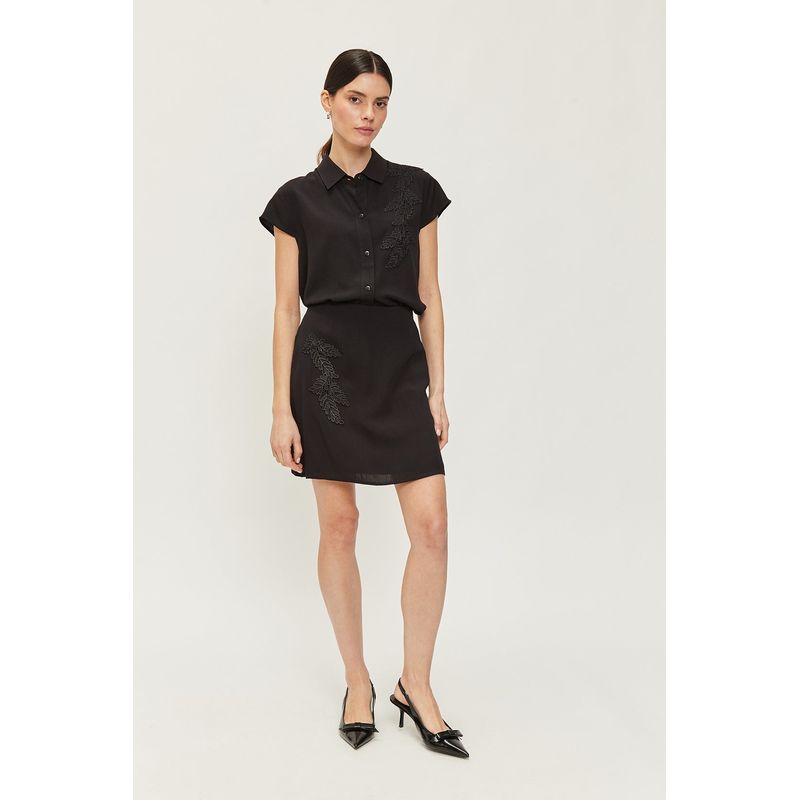 ASH - Falda Corta Negro Mujer Ash