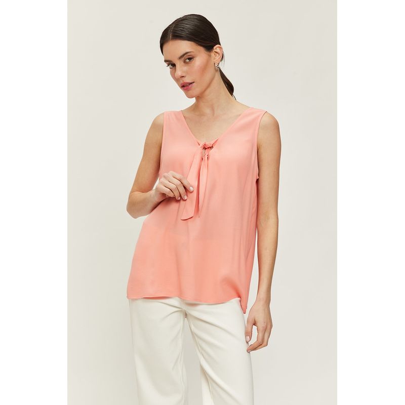 ASH - Blusa Sin Mangas Coral Mujer Ash