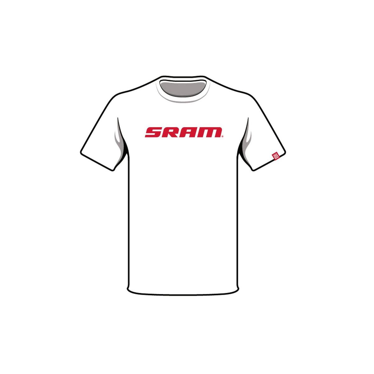 SRAM - Polera SRAM Manga Corta Classic Blanco