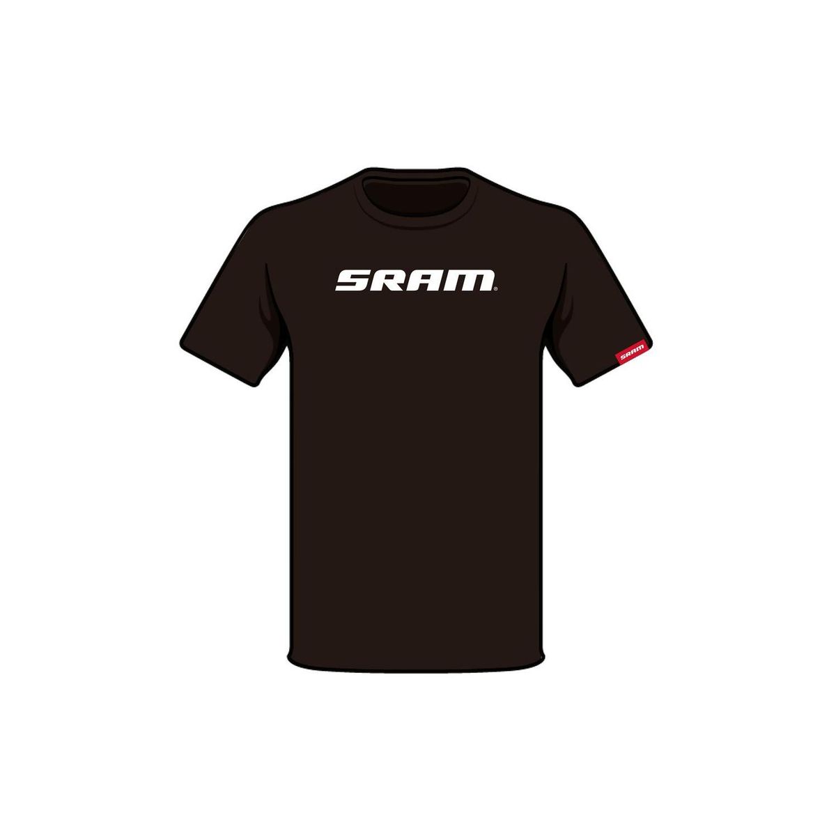 SRAM - Polera SRAM Manga Corta Classic Negro
