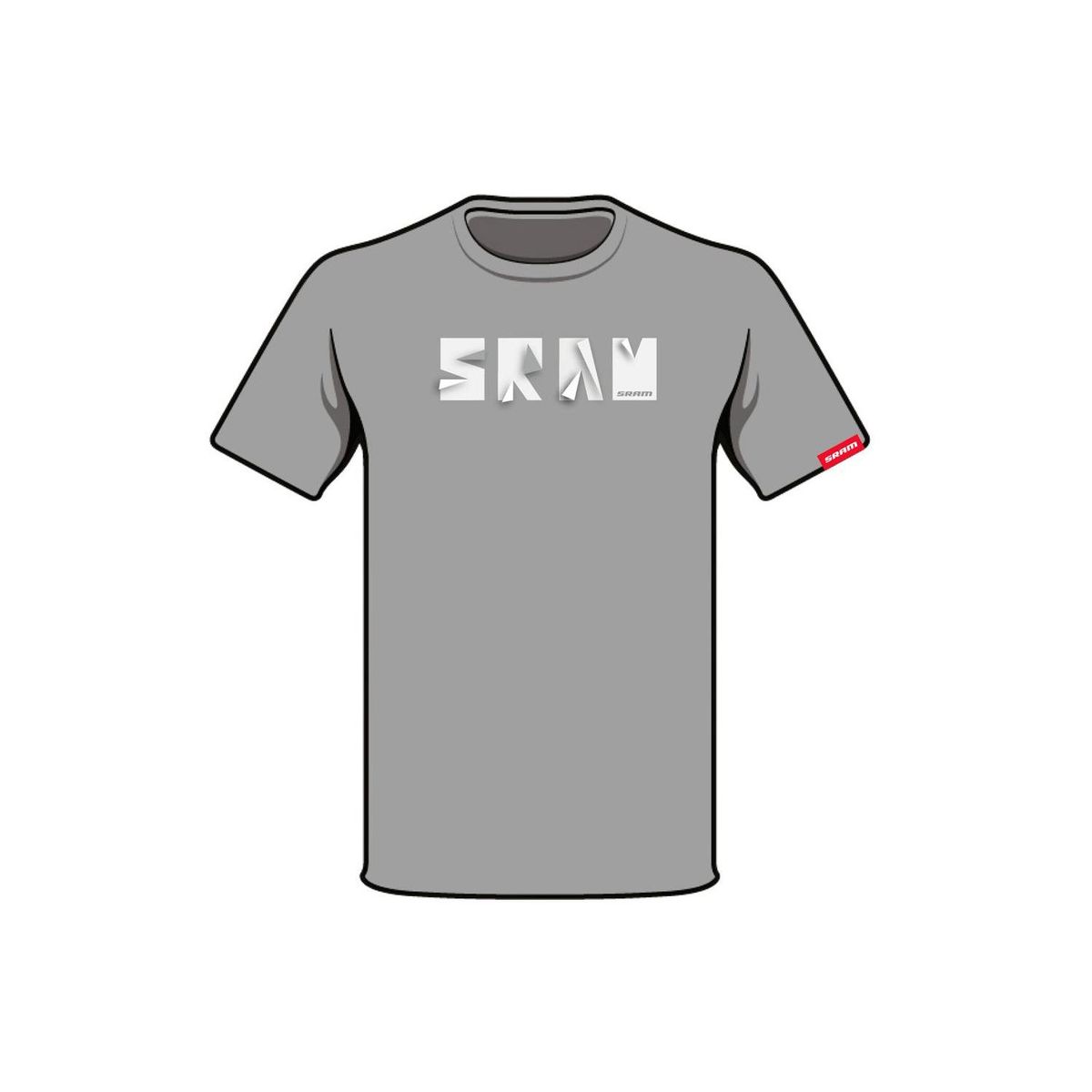 SRAM - Polera SRAM Manga Corta Ori Srami Gris