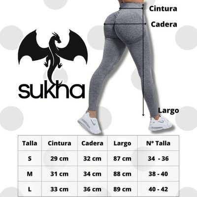 Imagen 2 del producto Calzas Leggings Push Up Corte V Negro