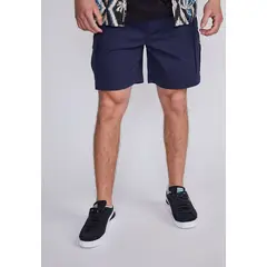 SIOUX - Bermuda Hombre Azul Cargo Cordon