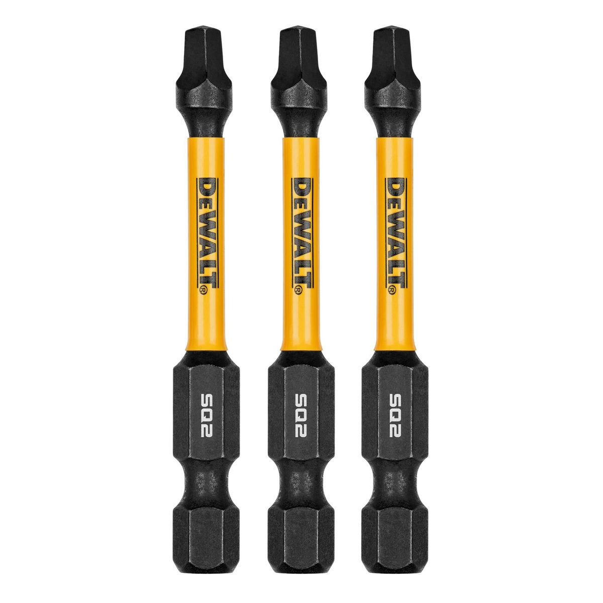 DEWALT - Set 3 puntas square 2 1/4" N°2 FLEXTORQ DEWALT DWAF2SQ2IR3