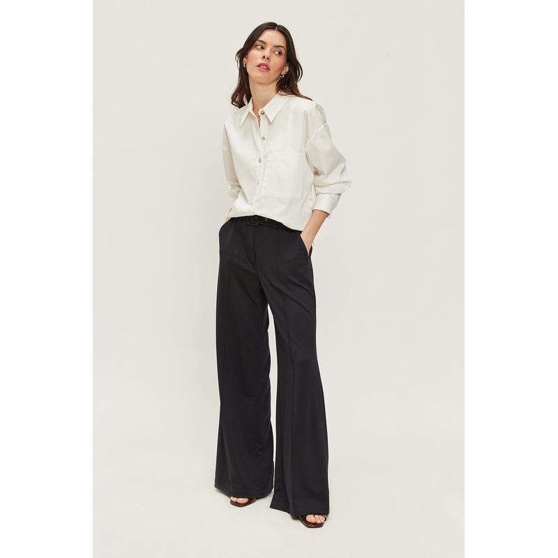 ASH - Blusa Manga Larga Crudo Mujer Ash