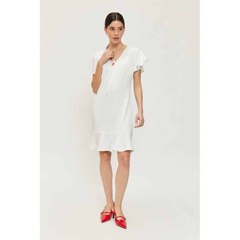 ASH - Vestido Largo Crudo Mujer Ash