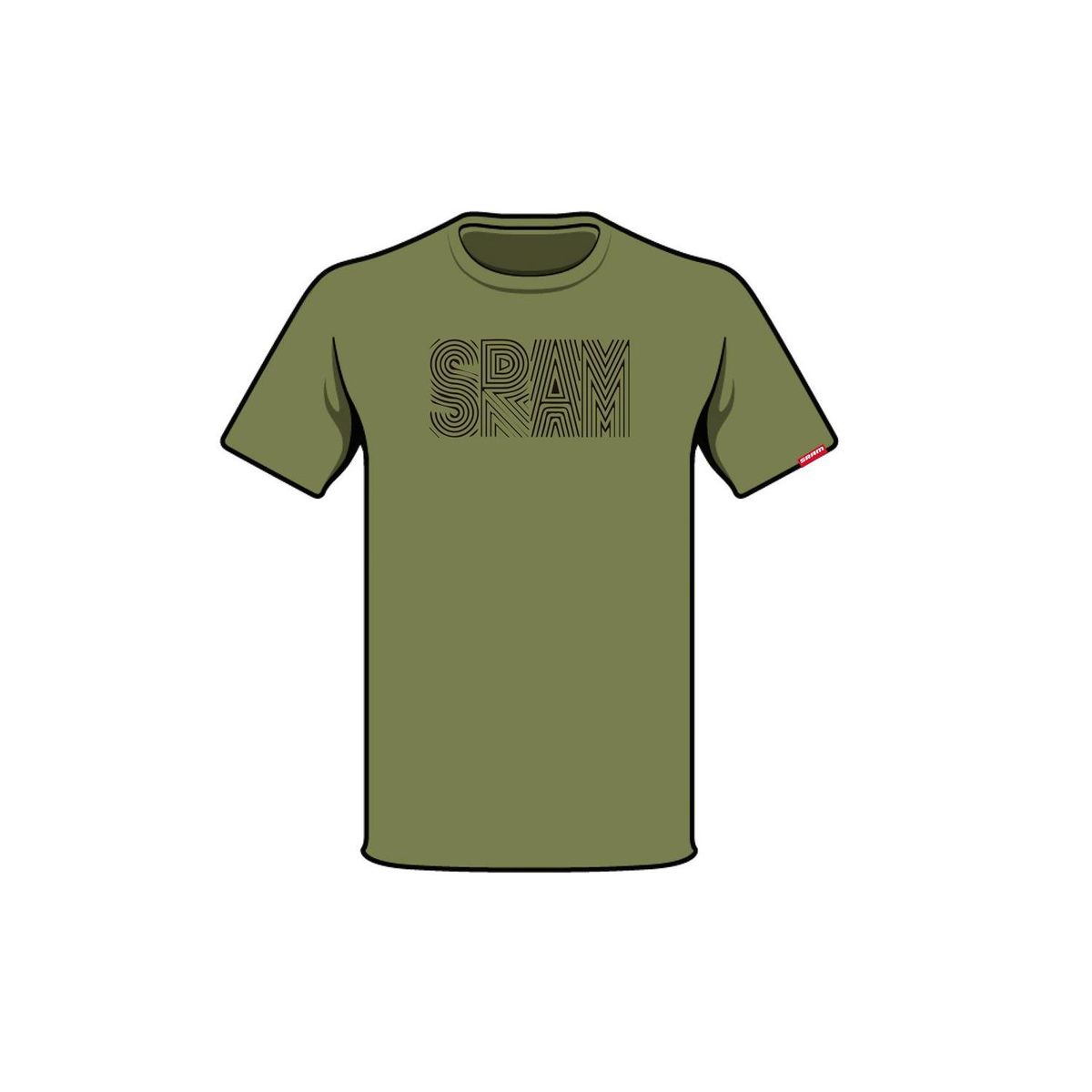 SRAM - Polera SRAM Manga Corta S2205 Verde