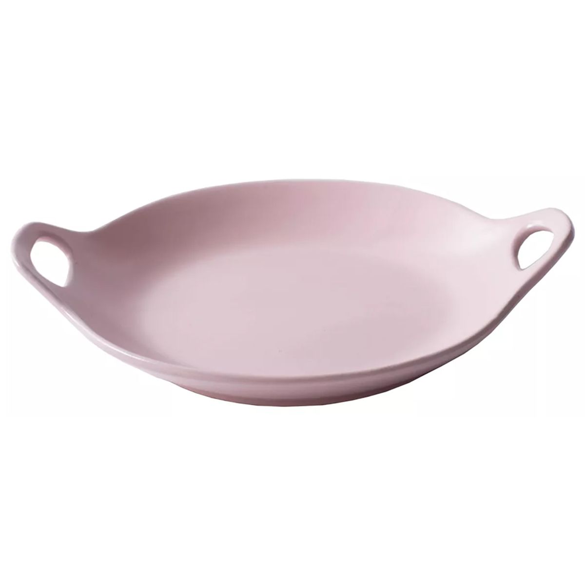 GENERICO - Plato Con Asas De Cerámica Color Rosado 200x233mm X4