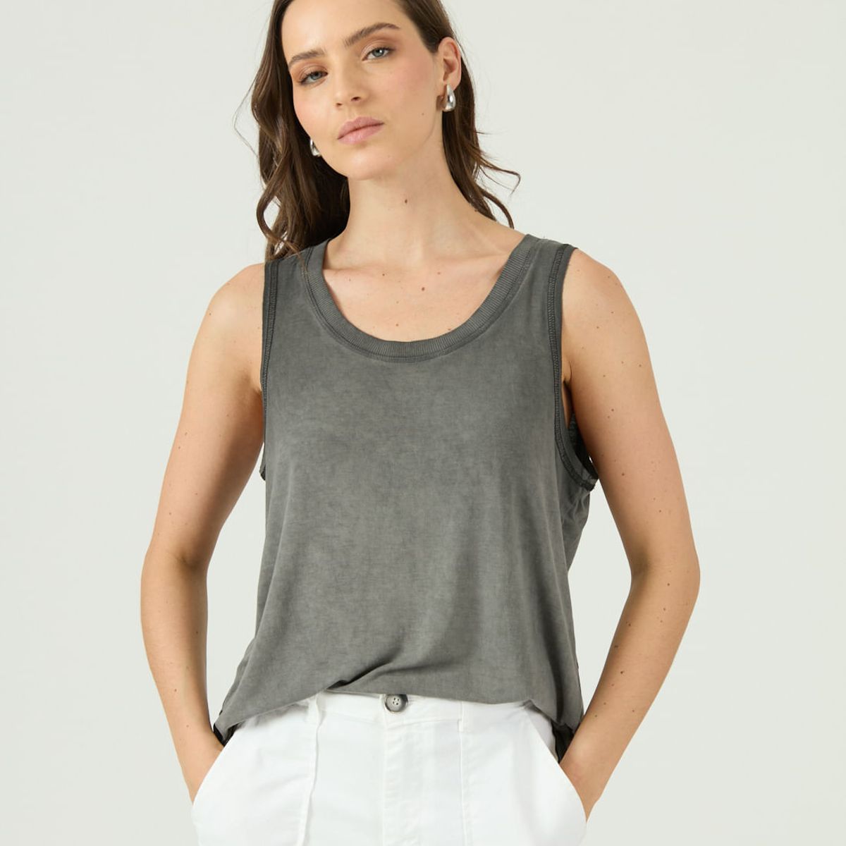 PRIVILEGE - Polera negra 1349