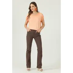 PRIVILEGE - Polera naranja 1351 - Naranjo