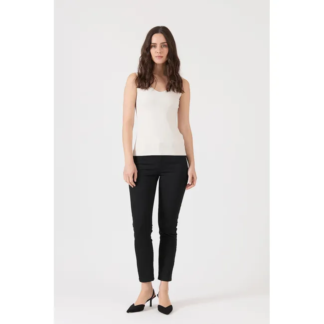 PRIVILEGE - Polera poliamida beige 1581