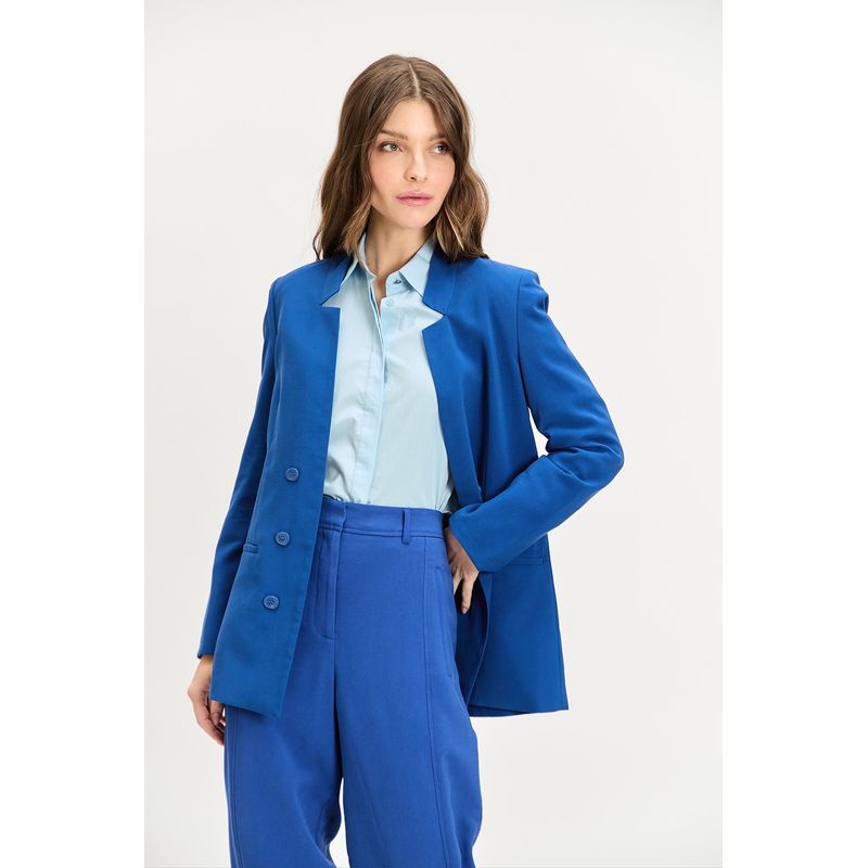 IO - Blazer Azulino Mujer Io