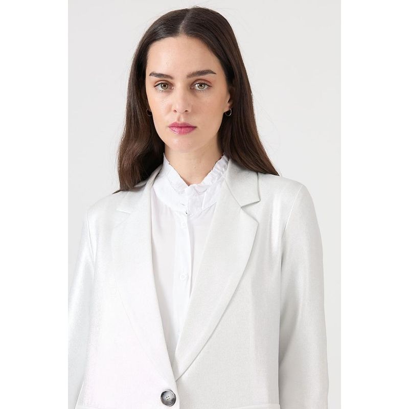 PRIVILEGE - Blazer plata PRIVILEGE - Plateado