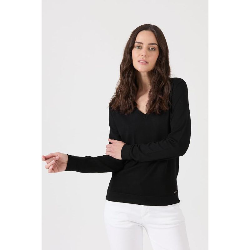 PRIVILEGE - Sweater negro manga larga PRIVILEGE - Negro