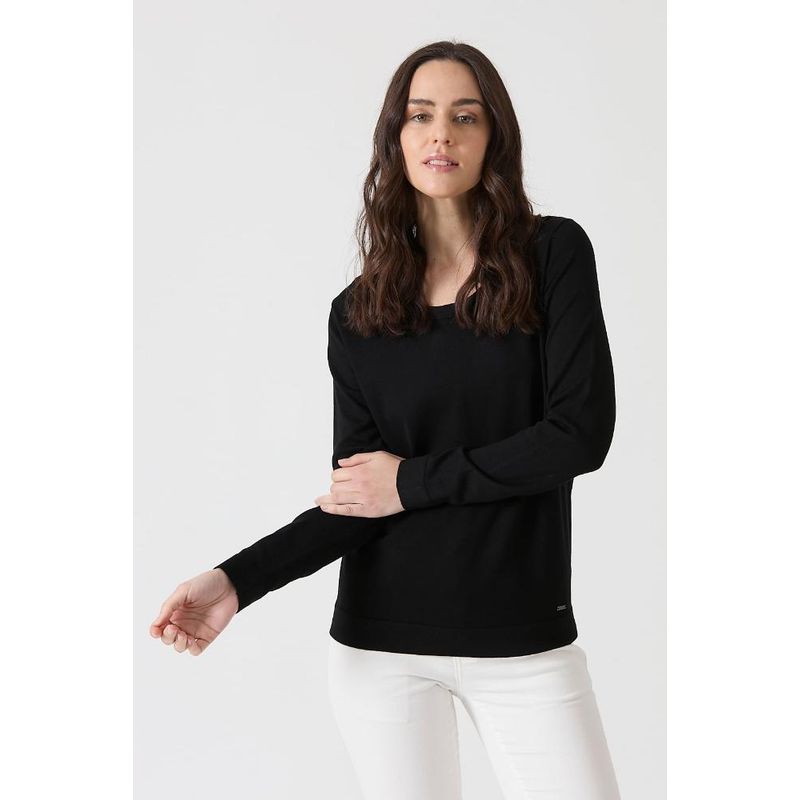 PRIVILEGE - Sweater negro manga larga PRIVILEGE - Negro
