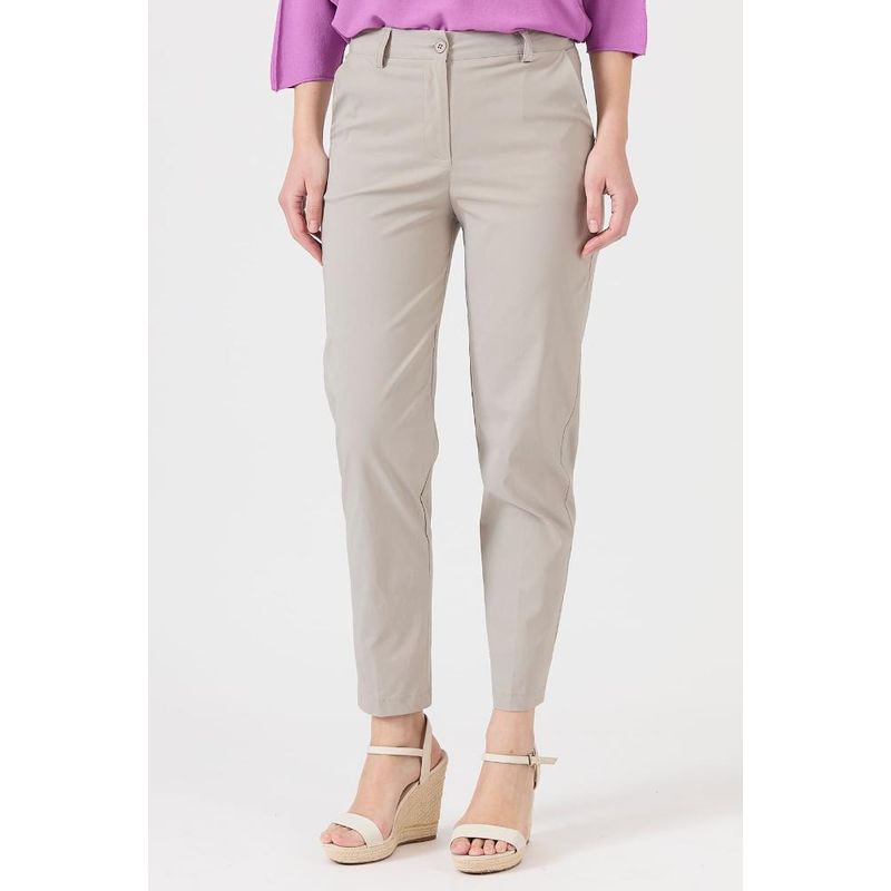 PRIVILEGE - Pantalon tubo beige PRIVILEGE - Beige