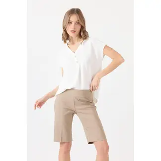PRIVILEGE - Shorts regular vison - Café