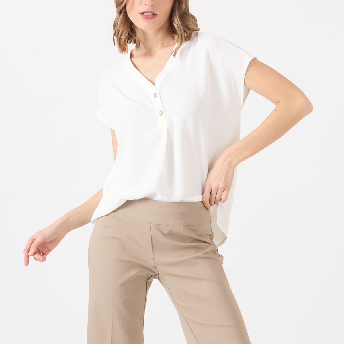 PRIVILEGE - Shorts regular vison 1516