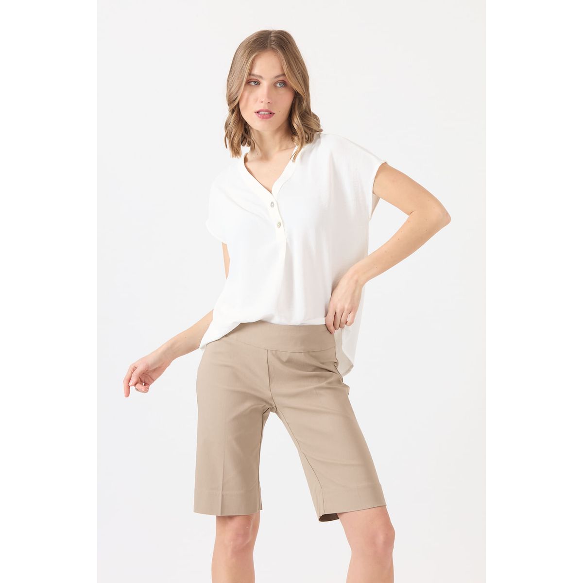 PRIVILEGE - Shorts regular vison 1516