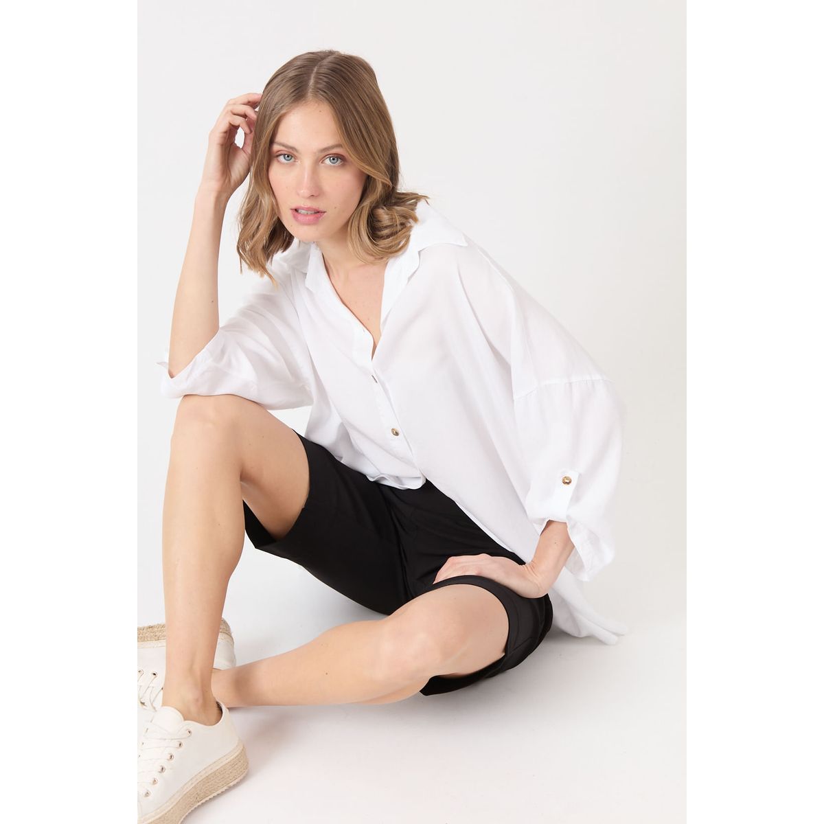 PRIVILEGE - Shorts regular negro 1517