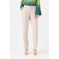 Pantalon de lino palazzo beige 1088