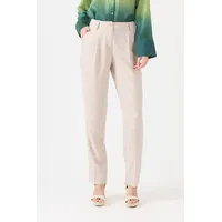 Pantalon de lino palazzo beige 1088