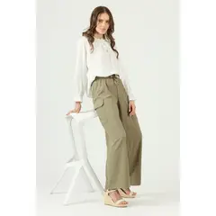PRIVILEGE - Pantalon regular kaki - Khaki