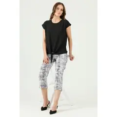 PRIVILEGE - Leggins tubo blanca estampada - Blanco
