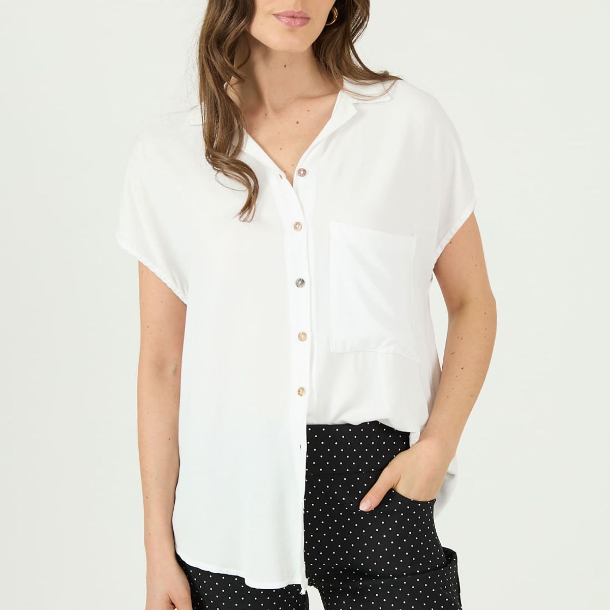 PRIVILEGE - Shorts regular negro estampado 1111