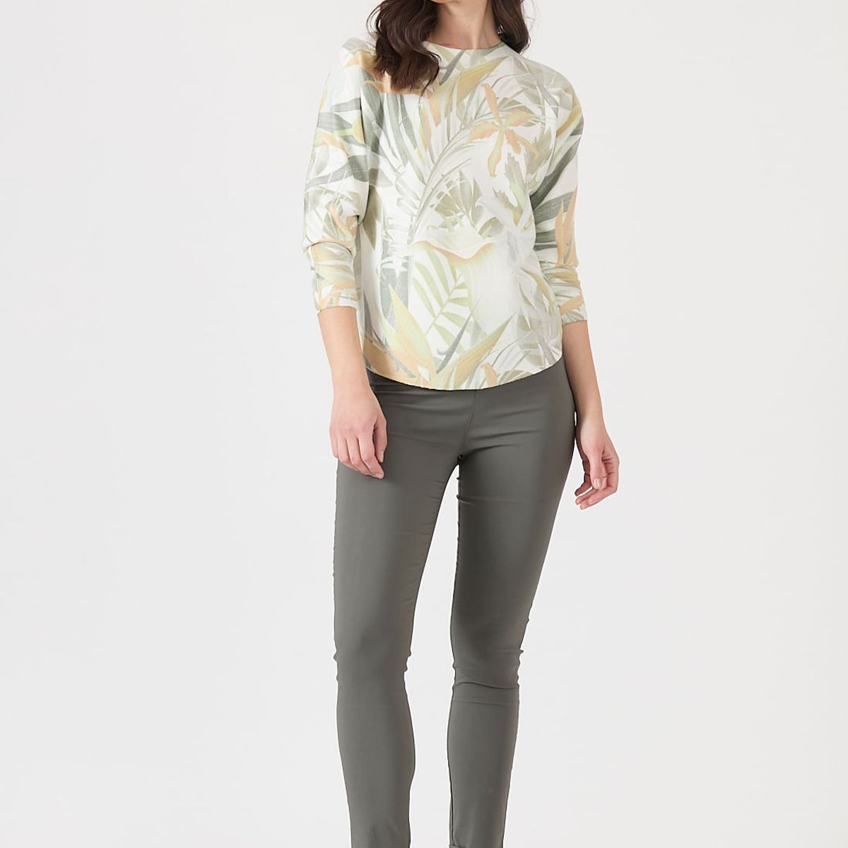 PRIVILEGE - Leggings verde militar 1279