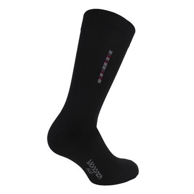 Imagen 2 del producto 2 Pares Calcetín Hilo Barra Largo Americano Negro