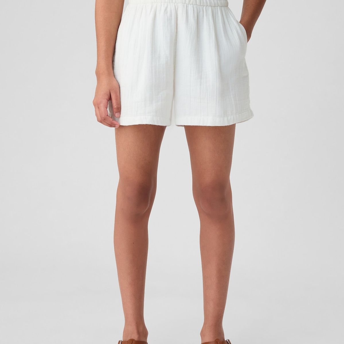 GAP - Short Gasa Blanco