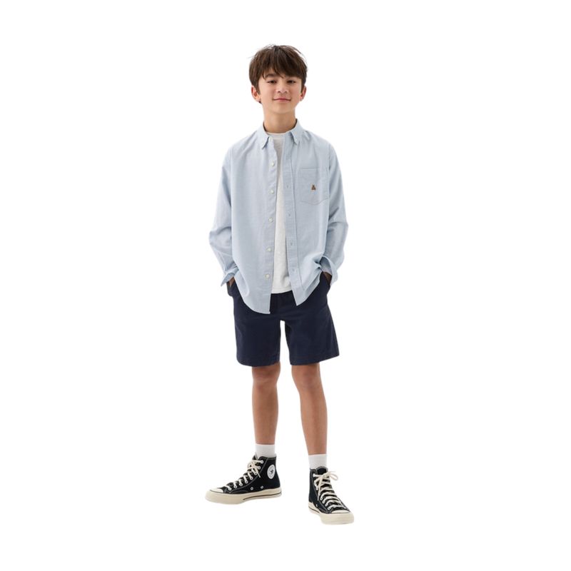 GAP - Short Con Elástico Celeste