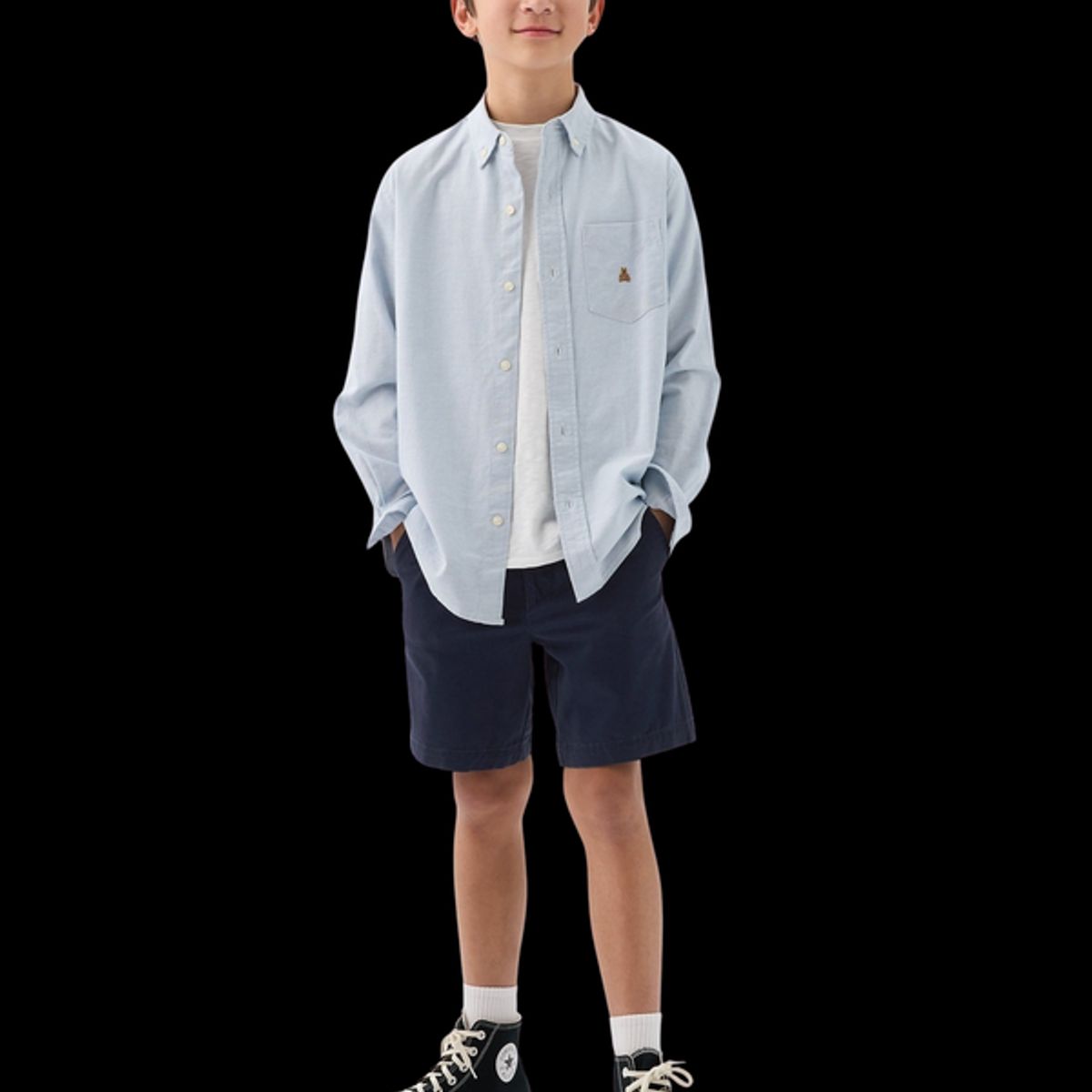 GAP - Short Con Elástico Celeste