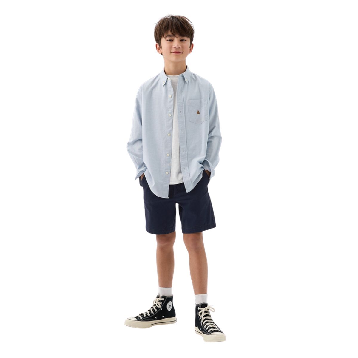 GAP - Short Con Elástico Celeste