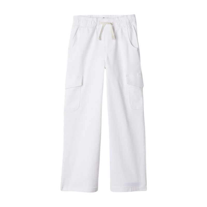 GAP - Jeans Wide Leg Cargo Blanco