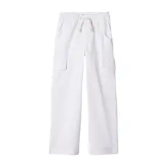 GAP - Jeans Wide Leg Cargo Blanco