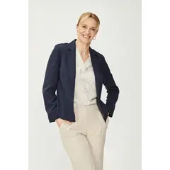 MA GRIFFE - Blazer Azul Marino Mujer Magriffe