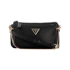 GUESS - Cartera Noelle Dbl Pouch Crossbody Negro