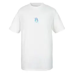 NIXON - Polera Men White Logo Front Purple Blue - Blanco