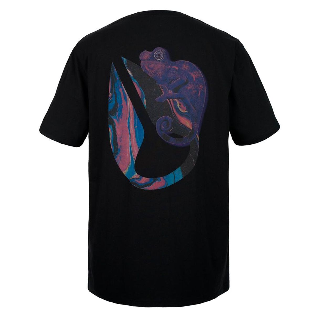 NIXON - Polera Nixon Men Black Iguana Blue Fuchsia