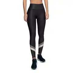 LEONISA - Legging de tiro alto control en abdomen y muslos en material BIO-PET 195579 Negro